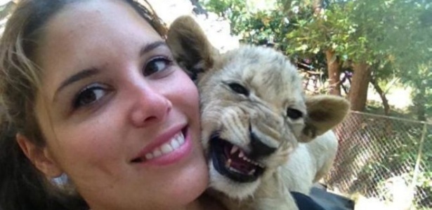 Alexandra foi cuidar de macacos, mas acabou se apaixonando por uma leoa -  Alexandra Lamontagne 