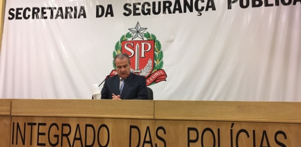 18.ago.2017 - Mágino Alves Barbosa Filho, secretário da Segurança Pública de SP, divulga dados da violência no Estado - Luís Adorno/UOL