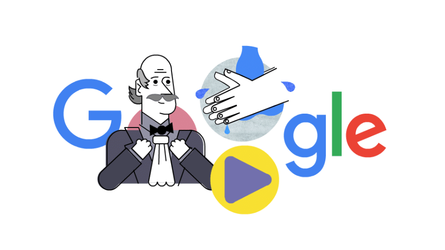 Google faz homenagem ao médico Ignaz Semmelweis e os benefícios da higienização das mãos - Divulgação