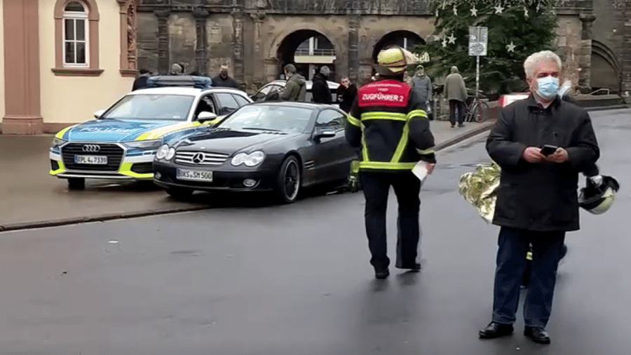 1.dez.2020 - Área de pedestres na cidade de Trier, onde um atropelamento matou pelo menos duas pessoas e deixou outros feridos - Reutres