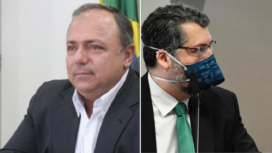 Eduardo Pazuello, Ernesto Araújo - Erasmo Salomão/Ascom-MS; Jefferson Rudy/Agência Senado