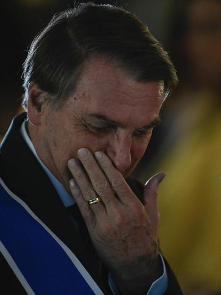 O presidente Jair Bolsonaro (PL) e o ministro da Saúde, Marcelo Queiroga, durante evento em Brasília - Mateus Bonomi/AGIF/Estadão Conteúdo