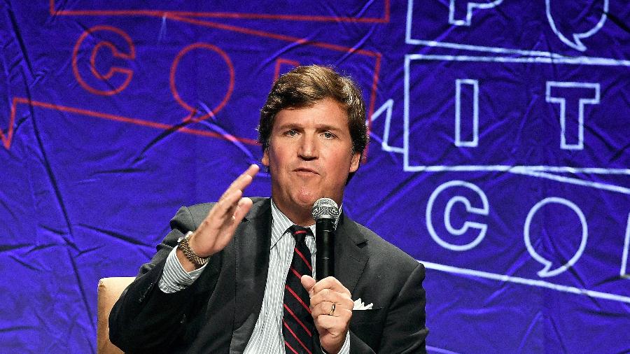 Opiniões do apresentador Tucker Carlson, da Fox News, tem ajudado a influenciar republicanos, segundo analista - Michael S. Schwartz/Getty Images