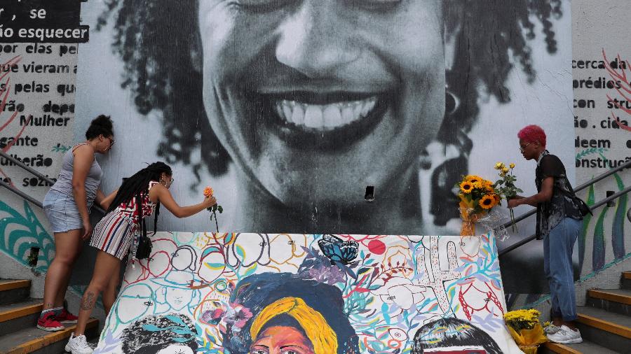 Homenagem a Marielle Franco em São Paulo