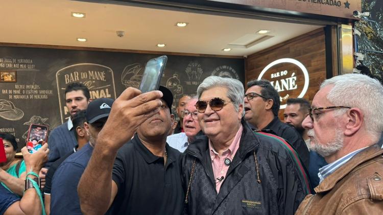 Datena foi tietado no Mercadão no primeiro evento como pré-candidato à Prefeitura