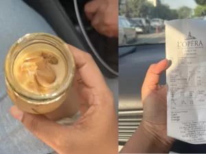 Cliente diz que achou barata em café gelado na Índia: 'Pensei que era grão'