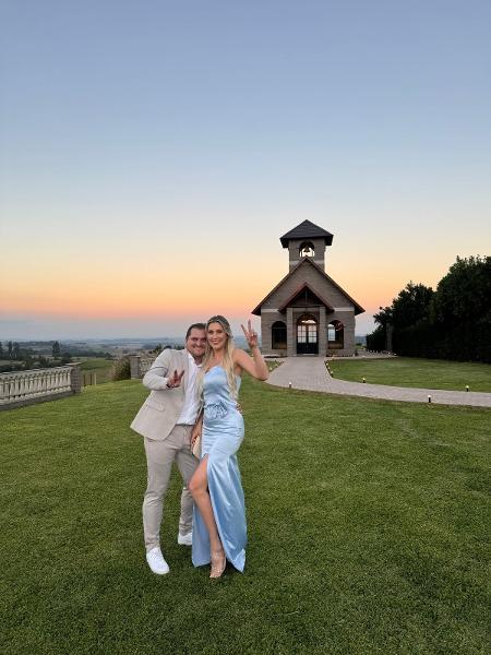 O casal Fábio Luiz Izycki e Juliane Jacinta Sawicki O casal Fábio Luiz Izycki e Juliane Jacinta Sawicki