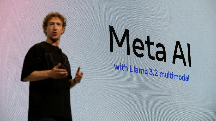 Mark Zuckerberg, CEO da Meta, durante evento Meta Connect, realizado em setembro de 2024 Mark Zuckerberg, CEO da Meta, durante evento Meta Connect, realizado em setembro de 2024