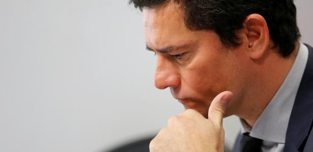 Ministro da Justiça, Sergio Moro, durante sessão da Comissão de Constituição e Justiça do Senado