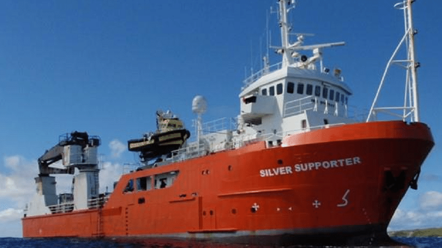 O engenheiro caiu do navio de carga o navio Silver Supporter  - Reprodução/Facebook/Haut-commissariat de la République en Polynésie française