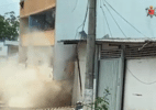 Prédio residencial desaba pouco após ser esvaziado no DF - Divulgação/CBMDF