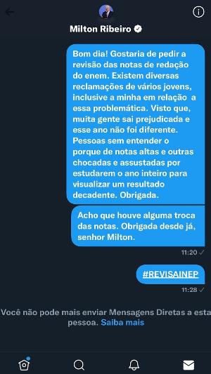 Pedindo revisão das notas do Enem, estudantes são bloqueados pelo ministro  da Educação