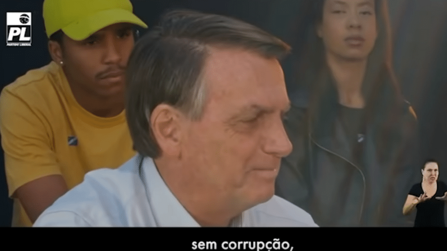Bolsonaro no vídeo do PL - Reprodução de vídeo