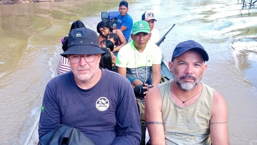 Bruno Pereira (à esq.) esteve em expedição na Amazônia antes de se encontrar com o jornalista inglês Dom Phillips - Arquivo Pessoal