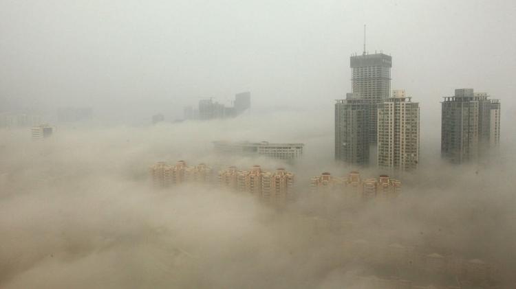 This 2013 photo shows extreme pollution in the northeastern city of Harbin, one of China's most polluted cities - Getty Images - Getty Images