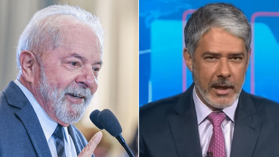 Lula e Bonner: candidato do PT será entrevistado no Jornal Nacional - Reprodução/ Instagram e TV Globo