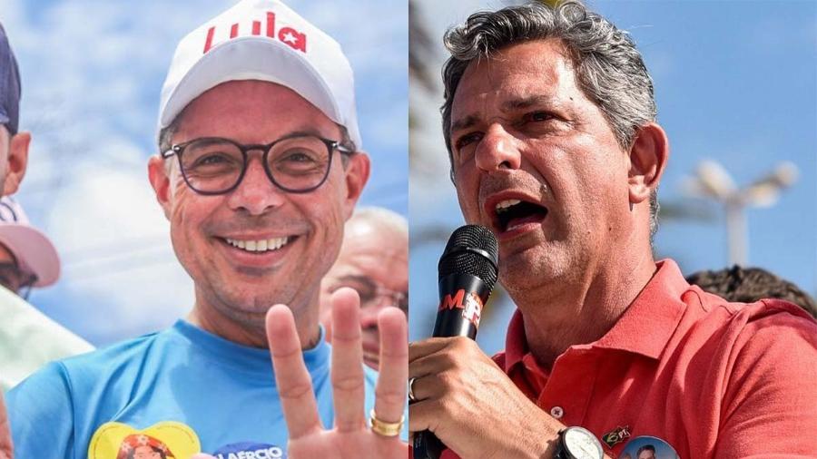 Disputaram a eleição pelo governo de Sergipe: Fábio Mitidieri (PSD)  e Rogério Carvalho (PT) - Reprodução