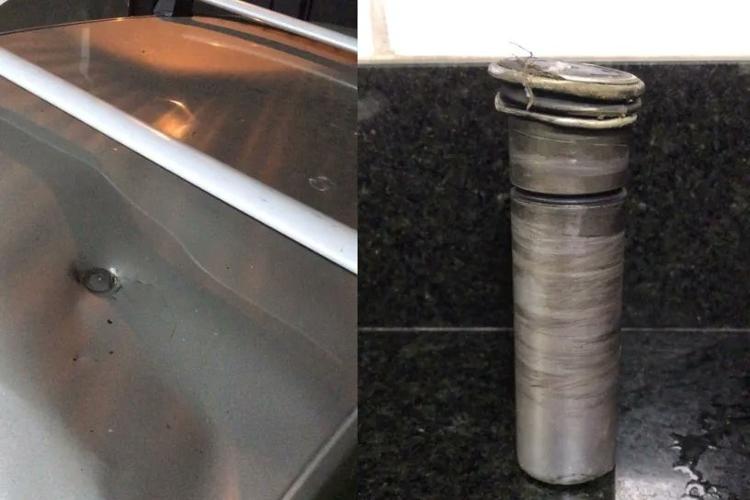 teto-de-um-carro-esquerda-foi-estragado-por-cilindro-metalico-direita-que-caiu-do-ceu-em-santos-sp-1684175587459_v2_750x1 óvni cai do céu e danifica carro no litoral de SP