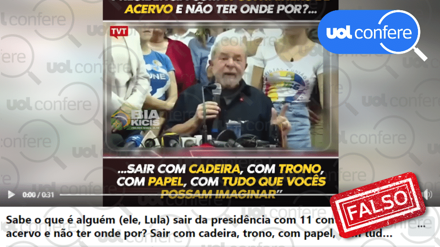 16.ago.2023 -  O vídeo é de 2016. Após a decisão do TCU, Lula devolveu os objetos que estavam em seu poder e pagou pelos demais