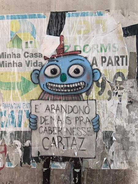 Arte feita em protesto no Museu Aberto de Arte Urbana Arte feita em protesto no Museu Aberto de Arte Urbana