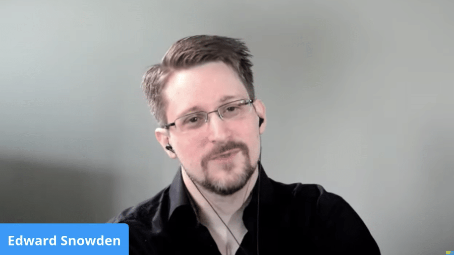 11.jul.2020 - Edward Snowden participa do último dia de Campus Party Digital Edition - Reprodução de vídeo