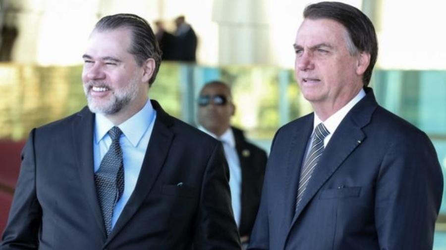 Ministro do STF, Dias Toffoli, buscou relação "harmoniosa" com o presidente Jair Bolsonaro - Presidência da República