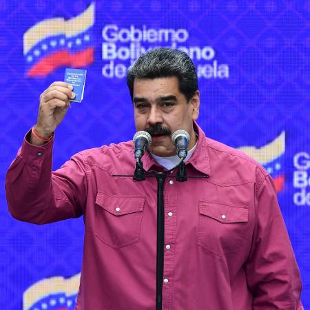 6.dez.2020 - O presidente da Venezuela, Nicolás Maduro - Yuri Cortez/AFP