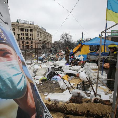 Prédio do governo de Kharkiv, na Ucrânia, foi bombardeado por míssil da Rússia - REUTERS/Vyacheslav Madiyevskyy