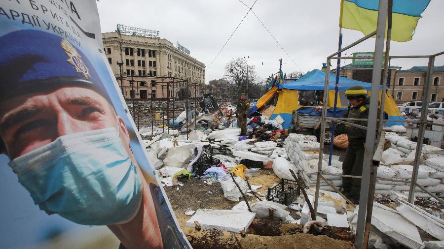 Prédio do governo de Kharkiv, na Ucrânia, foi bombardeado por míssil da Rússia - REUTERS/Vyacheslav Madiyevskyy