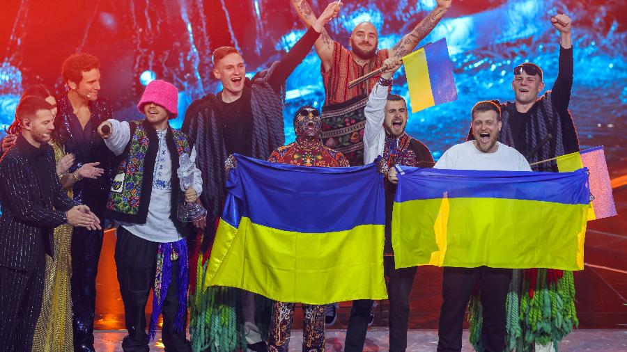 Grupo de rap da Ucrânia venceu o Eurovision com "Stefania" - Getty Images