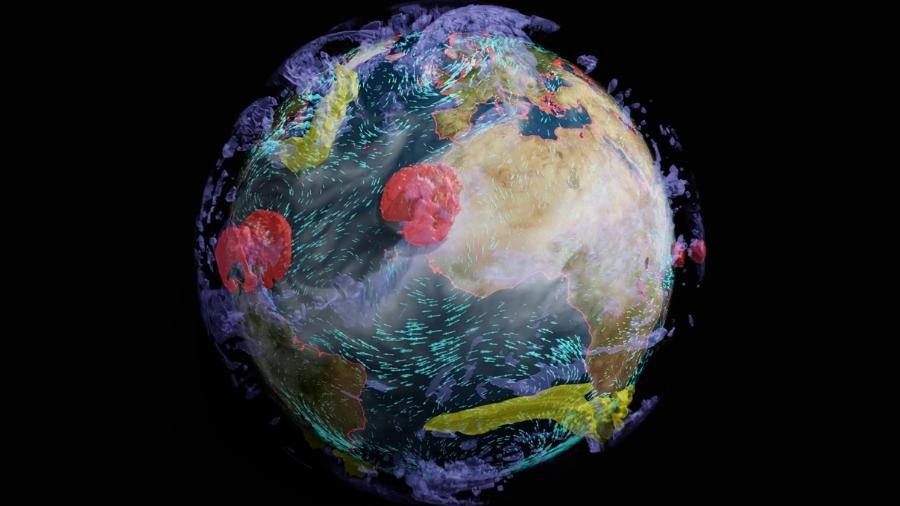 Earth-2, ou Terra 2: projeto de metaverso da Nvidia na plataforma Omniverse - Divulgação/Nvidia