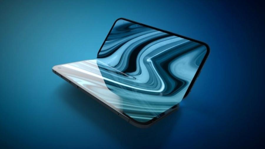 Concepção artística de iPad dobrável; rumores apontam que tablet da marca deve ser primeiro dobrável da Apple - Reprodução/MacRumors