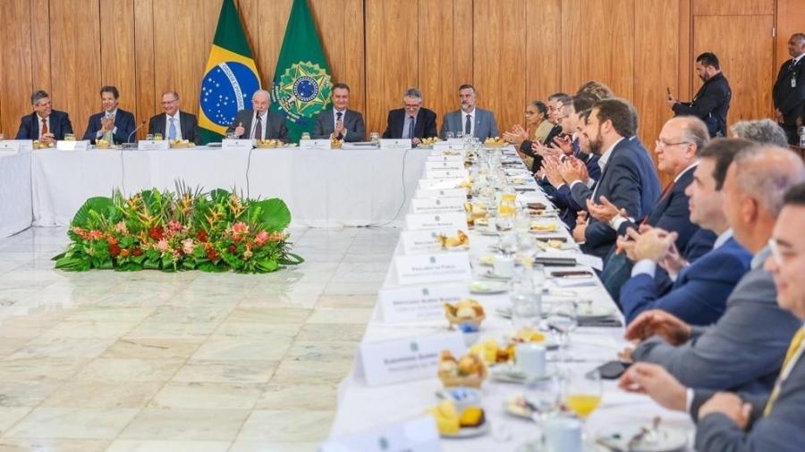 O presidente Lula recebe lideranças parlamentares no Planalto pela primeira vez - Ricardo Stuckert
