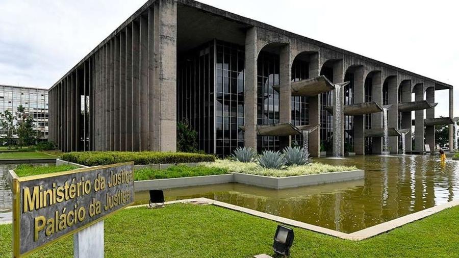 Fachada do Ministério da Justiça em Brasília