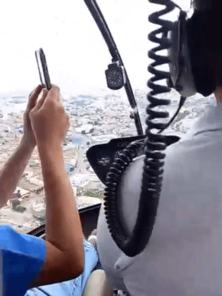 Passageira de helicóptero desaparecido em SP gravou vídeo com céu nublado