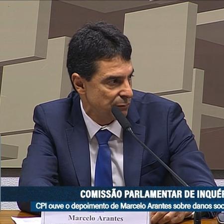 Marcelo Arantes durante depoimento à CPI da Braskem no Senado 