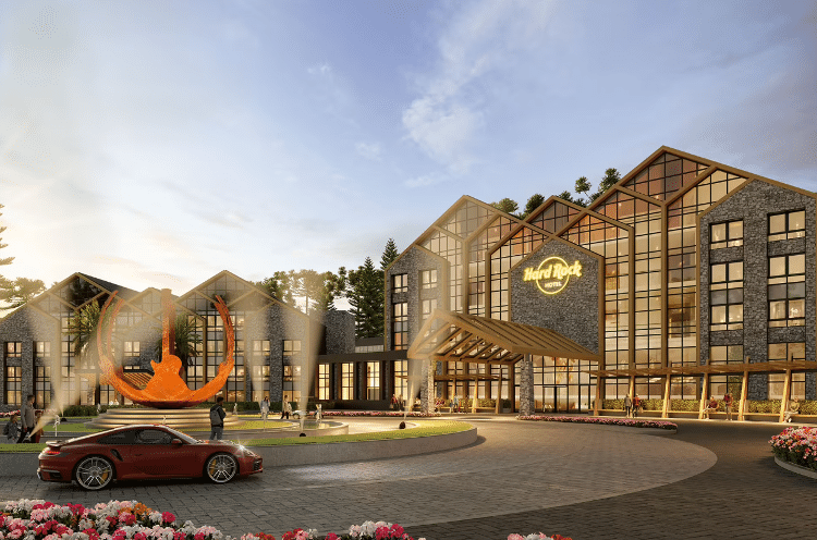 Ilustração do projeto mostra como será o Hotel Hard Rock, em Gramado (RS)
