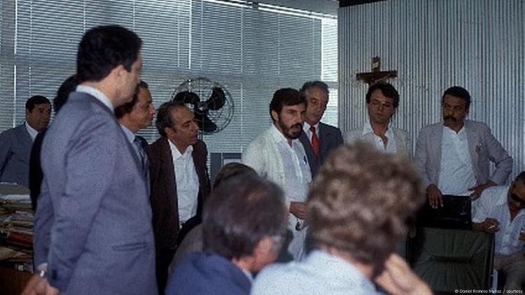 Coletiva de imprensa em 1985 que anunciou identificação da ossada de Mengele Coletiva de imprensa em 1985 que anunciou identificação da ossada de Mengele