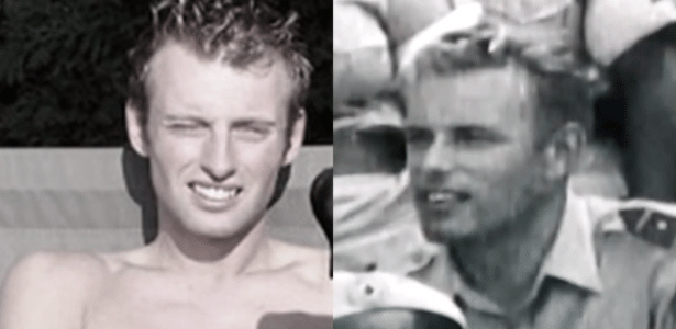 Joey Hoofdman (esquerda) contou à TV holandesa que ficou surpreso ao notar como se parecida com Jan Karbaat (direita) quando jovem - RTL4