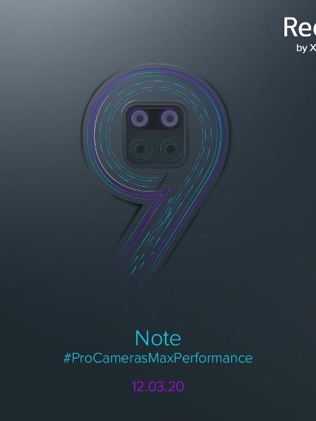 Lançamento do Redmi Note 9 será realizado no dia 12 de março - Reprodução
