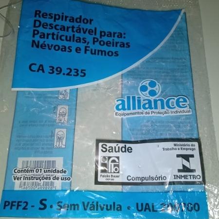 22.mai.2020 - Profissionais de saúde de hospitais municipais do Rio de Janeiro dizem que máscaras fornecidas pela prefeitura são insuficientes para minimizar os riscos de contágio por coronavírus - Arquivo pessoal