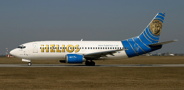 Boeing 737 da Helios Airways que caiu na Grécia em 2005
