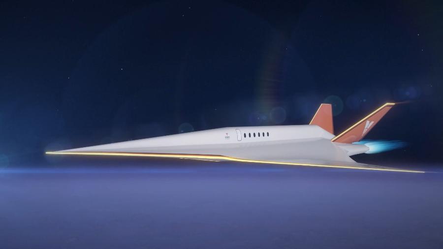 Imagem conceitual da Stargazer, aeronave da startup Venus Aerospace - Reprodução/Venus Aerospace
