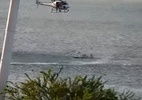 Policial pula de helicóptero no mar e captura suspeito de furto no CE; veja - Divulgação