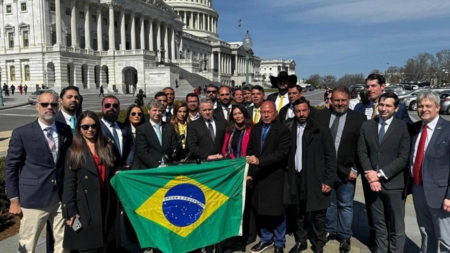 Bolsonaristas fazem visita a parlamentares dos EUA 
