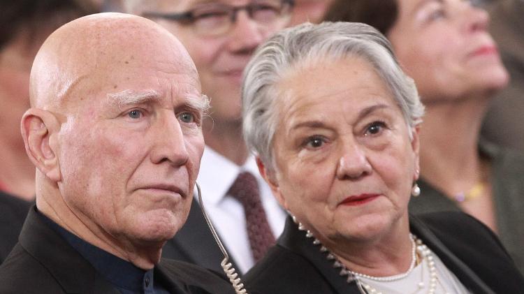 Sebastião Salgado e Lélia em foto de 2019 Sebastião Salgado e Lélia em foto de 2019