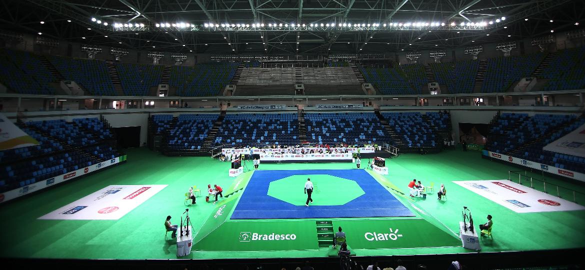 Vista da Arena Carioca, local onde acontecerá a disputa do taekwondo dos Jogos Olímpicos do Rio - Roberto Castro/ ME