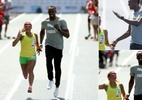 Bolt posta foto com Terezinha Guilhermina para saudar atletas paraolímpicos - Reprodução // Twitter