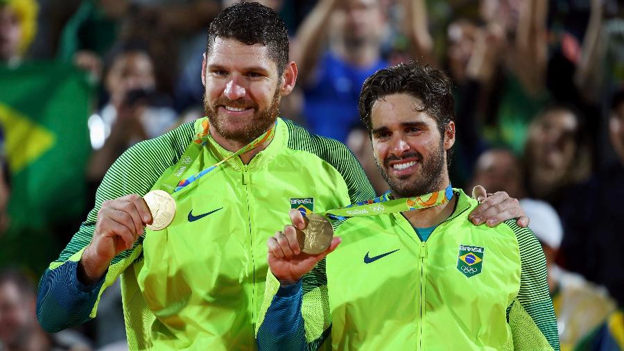 Bruno e Alison conquistaram o ouro na Rio-16 - Murad Sezer/Reuters