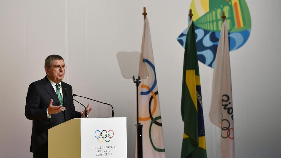 Thomas Bach, presidente do COI, em evento no Rio de Janeiro - Fabrice Coffrini/Reuters